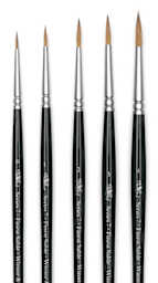 Winsor & Newton Series 7 Kolinsky Sable Brushes - Components of Set of 5