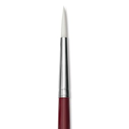 Dynasty Fine White Synthetic Brush - Round, Refill Brush, Size 6 close-up