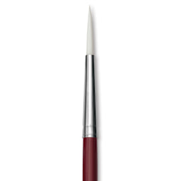 Dynasty Fine White Synthetic Brush - Round, Refill Brush, Size 8 close-up