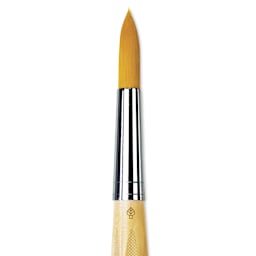 Da Vinci Junior Synthetic Brush - Round, Short Handle, Size 18 close-up