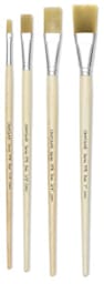 Crayola Nylon Easel Brush - Four sizes of brush upright

