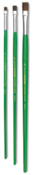 Blick Economy Ox/Pony Hair Brushes - 3 Bright brushes upright
