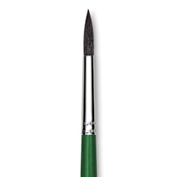 Blick Economy Camel Hair Brush - Round, Short Handle, Size 6 close up