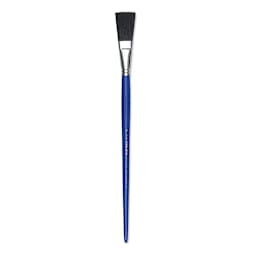 Blick Scholastic Black Bristle Brush - Extended, Long Handle, Size 1"