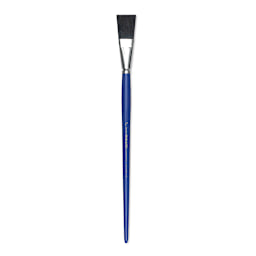 Blick Scholastic Black Bristle Brush - Easel, Long Handle, Size 1"