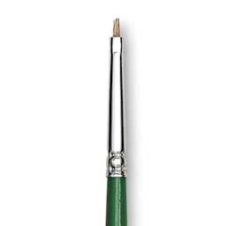 Blick Economy Golden Nylon Brush - Bright, Long Handle, Size 0 close up