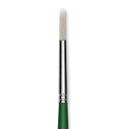 Blick Economy White Bristle Brush - Round, Size 6 close up