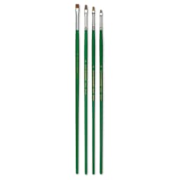 Blick Economy Sable Brush Set - Bright, Long Handle, Set of 4