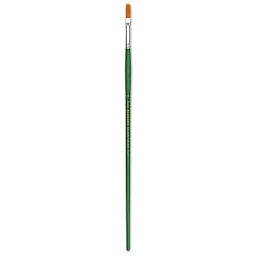 Blick Economy Golden Taklon Brush - Flat, Long Handle, Size 10
