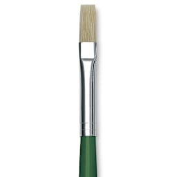 Blick Economy White Bristle Brush - Bright, Size 8 close up