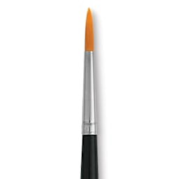 Dynasty Finest Golden Synthetic Brush - Round, Refill Brush, Size 6 close up