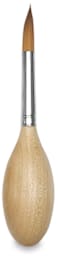 Blick Egg Handled Brushes - Round brush shown upright
