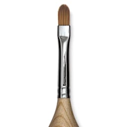 Blick Egg Handled Brush - Filbert, Size 8 close up