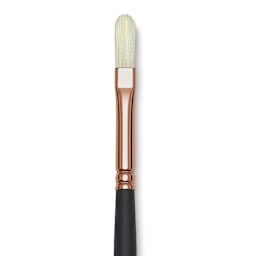 Blick Masterstroke Interlocking Bristle Brush - Filbert, Long Handle, Size 2