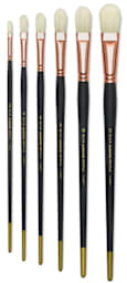 Blick Masterstroke Interlocking Bristle Brushes - Filberts, Set of 6