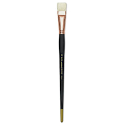 Blick Masterstroke Interlocking Bristle Brush - Bright, Long Handle, Size 12