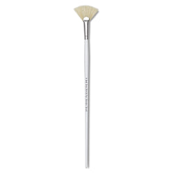 Bob Ross Hog Bristle Brush - Size 6 Fan Blender shown upright