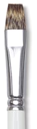 Bob Ross Synthetic Mongoose Brush - Bright, Size 1/2", view of Ferrule