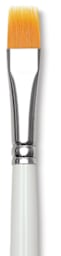 Bob Ross Gold Synthetic Brush - Fur, 1/2" close-up)