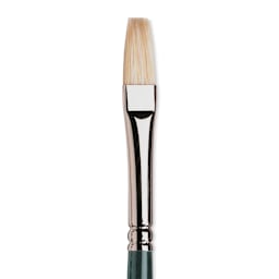 Winsor & Newton Winton Hog Bristle Brush - Flat, Long Handle, Size 4