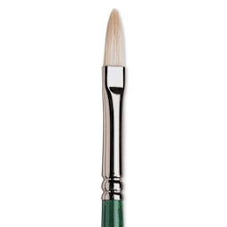 Winsor & Newton Winton Hog Bristle Brush - Filbert, Long Handle, Size 3