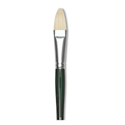 Winsor & Newton Winton Hog Bristle Brush - Filbert, Long Handle, Size 10