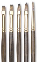 Winsor & Newton Monarch Brushes - Assorted brush types shown