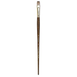 Winsor & Newton Monarch Mongoose Brush - Flat, Long Handle, Size 10
