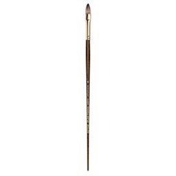 Winsor & Newton Monarch Mongoose Brush - Short Filbert, Long Handle, Size 8