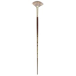 Winsor & Newton Monarch Mongoose Brush - Fan, Long Handle, Size 1