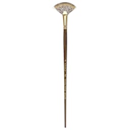 Winsor & Newton Monarch Mongoose Brush - Fan, Long Handle, Size 6