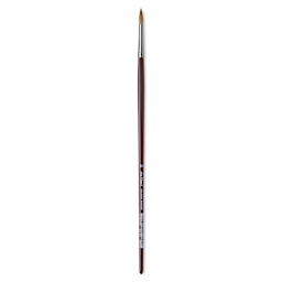 Da Vinci Kolinsky Red Oil Sable Brush - Round, Long Handle, Size 14
