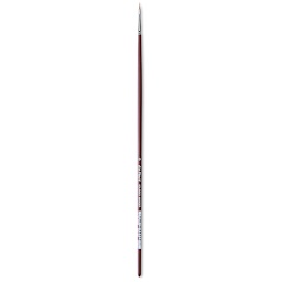Da Vinci Kolinsky Red Oil Sable Brush - Filbert, Long Handle, Size 0