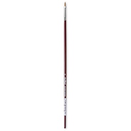 Da Vinci Kolinsky Red Oil Sable Brush - Filbert, Long Handle, Size 4