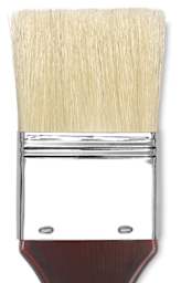 Blick Masterstroke Pure White Hog Bristle Skywash - Closeup of brush