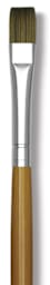 Isabey Isacryl Synthetic Brushes - Closeup of Bright Brush shown upright