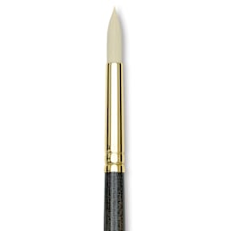 Princeton Series 6300 Dakota Synthetic Bristle Brush - Round, Long Handle, Size 6
