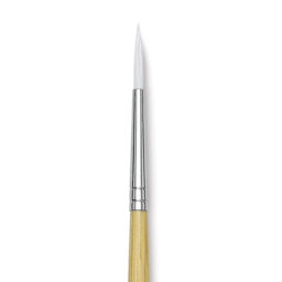 Blick Academic White Synthetic Brush - Round, Size 4, close-up