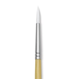 Blick Academic White Synthetic Brush - Round, Size 6, close-up
