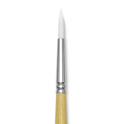 Blick Academic White Synthetic Brush - Round, Size 8, close-up