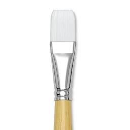 Blick Academic White Synthetic Brush - Flat, Size 20, close-up