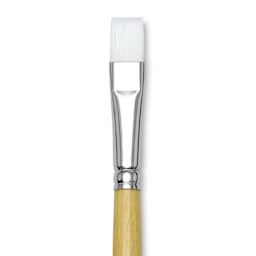 Blick Academic White Synthetic Brush - Bright, Size 12, close-up