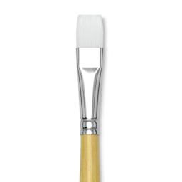 Blick Academic White Synthetic Brush - Bright, Size 16, close-up