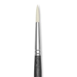 Blick Studio Synthetic Brush - Round, Long Handle, Size 6, close-up