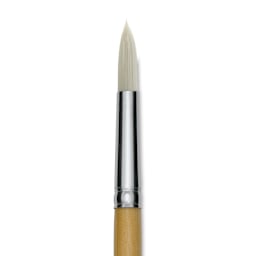 Da Vinci Top Acryl Synthetic Brush - Round, Long Handle, Size 14 close up