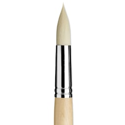 Da Vinci Top Acryl Synthetic Brush - Round, Long Handle, Size 35 close up