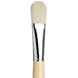 Da Vinci Top Acryl Synthetic Brush - Filbert, Long Handle, Size 30 close up