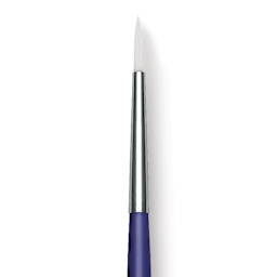 Blick Scholastic Wonder White Brush - Round, Long Handle, Size 2 close up