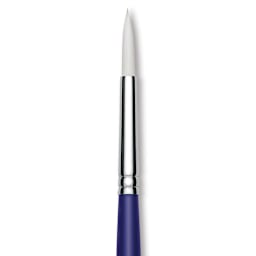 Blick Scholastic Wonder White Brush - Round, Long Handle, Size 8 close up