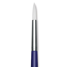 Blick Scholastic Wonder White Brush - Round, Long Handle, Size 10 close up